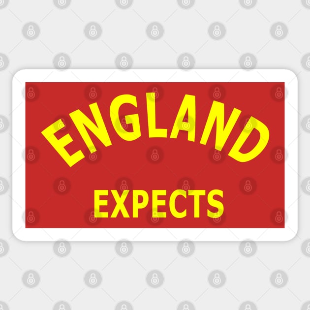 England Expects Sticker by Lyvershop